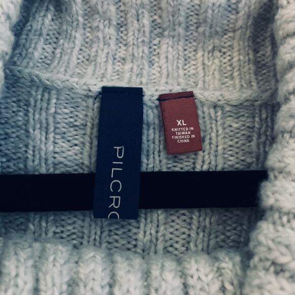 PILCRO ANTHROPOLOGIE SPOTTED‎ TURTLE COWL NECK OVERSIZED KNIT RIBBED NWT - Picture 10 of 14